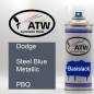 Preview: Dodge, Steel Blue Metallic, PBQ: 400ml Sprühdose, von ATW Autoteile West.